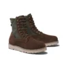 Voděodolné kožené a látkové kozačky Vibram „Hnědá suede“