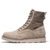 Voděodolné kožené a textilní kozačky Vibram „Beige Suede“