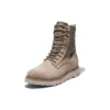 Voděodolné kožené a textilní kozačky Vibram „Beige Suede“