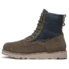 Voděodolné kožené a textilní kozačky Vibram „Olive Green Suede“