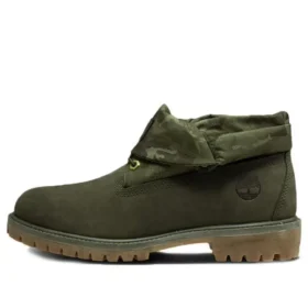 Voděodolné kozačky Authentics Roll-Top „Olive Green“
