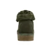 Voděodolné kozačky Authentics Roll-Top „Olive Green“