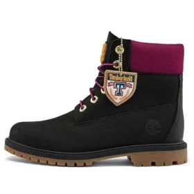 Voděodolné kozačky Heritage 6-Inch „Černá Nubuck s Pink“ Voděodolné kozačky Heritage 6-Inch „Černá Nubuck s Pink“
