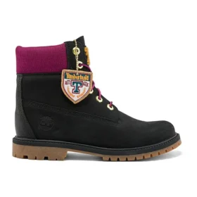 Voděodolné kozačky Heritage 6-Inch „Černá Nubuck s Pink“ Voděodolné kozačky Heritage 6-Inch „Černá Nubuck s Pink“