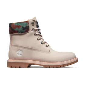 Voděodolné kozačky Heritage 6-Inch „Pale Pink Nubuck with Camo“ Voděodolné kozačky Heritage 6-Inch „Pale Pink Nubuck with Camo“