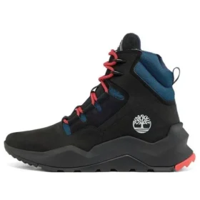 Voděodolné kozačky Madbury Side-Zip „Černá Nubuck Blue“