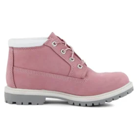 Voděodolné kozačky Nellie Chukka Wide Fit „Pink Nubuck“