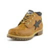 Voděodolné kozačky Timberland x BAPE Nelson Premium Chukka „Wheat and Chocolate“