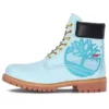 Voděodolné kozačky Timberland x Supreme 6-Inch „Blue with Logo“