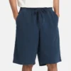 Vyprané těžké keprové kraťasy Carpenter „Navy“
